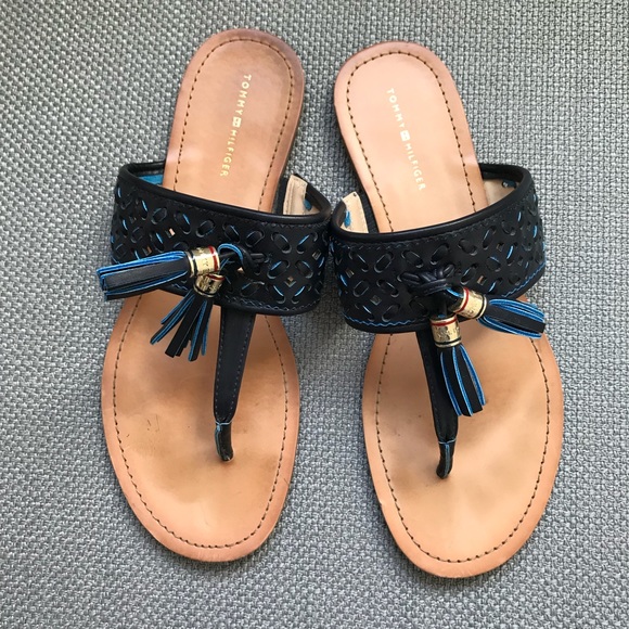 tommy hilfiger blue sandals